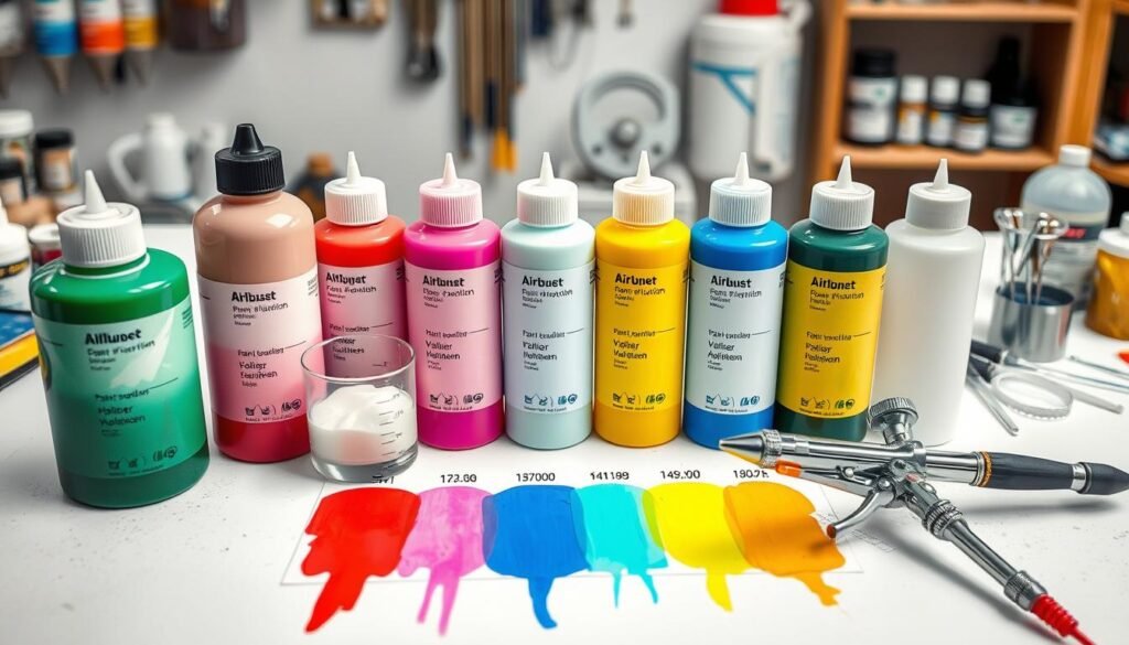 Airbrush paint dilution techniques